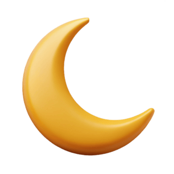 magnífico vanguarda minimalista monoline crescente lua. fresco arestas, plano cor com escalável Projeto. Prêmio png