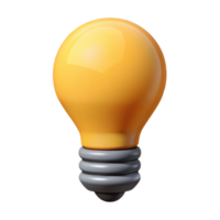 dramatic notable Lightbulb pictogram. Simple shape, flat color, single-weight stroke. Minimal, with Scalable Design. png