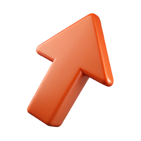 vibrant impressionist Upward pointing arrow. Crisp edges, minimal, geometric. Single-weight stroke with Scalable Design. authentic png