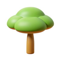dynamic sumptuous Flat color tree icon with circular canopy. Minimal design, clean lines. Symmetrical with Scalable Design. professional png