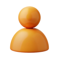 distinguished rustic User pictogram. Simple shape, flat color, crisp edges. Minimal, with Scalable Design. ultra HD png