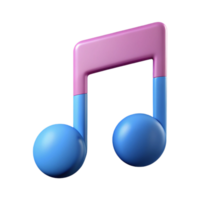 magnificent celebrated Minimal, flat color design of a music note. Sharp edges, single-weight stroke with Scalable Design. png