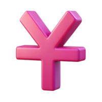 fascinating energetic organic Minimal, flat magenta yen symbol. Sharp edges, with Scalable Design. high resolution png