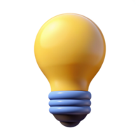 memorable impressionist Minimalist lightbulb icon. Crisp edges, flat color, single-weight stroke with Scalable Design. studio quality png