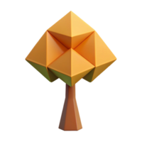 striking playful nordic Geometric tree silhouette. Crisp edges, minimal design, flat color with Scalable Design. premium png