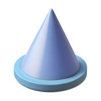 fascinating geometric Isometric projection of a cone. Crisp edges, minimal, single-weight stroke with Scalable Design. professional png