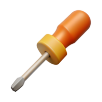 alluring mysterious contemporary Minimalist drawing of a screwdriver. Flat color, crisp edges, with Scalable Design. precision png