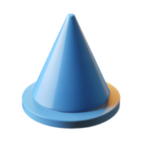 majestic retro Isometric projection of a cone. Crisp edges, minimal, single-weight stroke with Scalable Design. flawless png