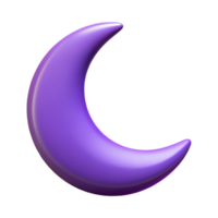enchanting mysterious minimalist Symmetrical, flat color design of a crescent moon with crisp edges with Scalable 8K png