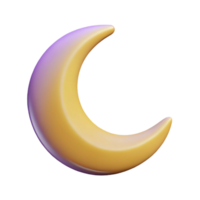 unforgettable futuristic Minimal line art of a crescent moon. Single-weight stroke, flat color with Scalable Design. authentic png