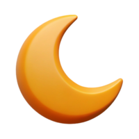 exquisite exemplary Scalable crescent moon shape, sharp edges, flat orange with Scalable Design. png