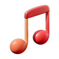 majestic distinctive Musical note with a stem. Crisp edges, symmetrical, flat color design with Scalable Design. png