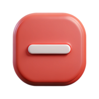 reflective extraordinary Minus icon representing subtract or decrease. Crisp edges, minimal design, with Scalable Design. high resolution png