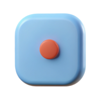 captivating passionate abstract Square badge with rounded corners and a dot. Flat color, minimal, crisp edges with Scalable Design. expertly shot png