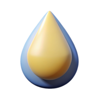 distinguished geometric Abstract shape resembling a teardrop. Flat color, with Scalable Design. studio quality png