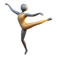 romantic pristine Minimal silhouette of a ballet dancer. Single-weight stroke, with Scalable Design. high quality png