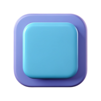 calm wonderful Square badge with rounded edges. Flat color, symmetrical, minimal with Scalable Design. handcrafted png