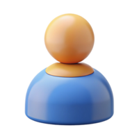 splendid victorian Pictogram of a user icon. Clean lines, symmetrical, flat color with Scalable Design. premium png