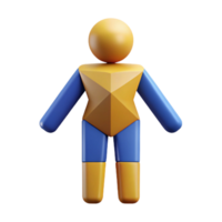bold wonderful Abstract human figure, geometric shapes. Clean lines, flat color, minimal design with Scalable Design. elite png