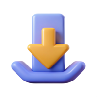 dazzling avant-garde Symmetrical, minimal download icon. Single-weight stroke, flat color with Scalable Design. original png
