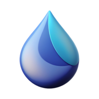 gorgeous energetic modern Abstract logo of a droplet with crisp edges. Flat color, minimal, with Scalable Design. 8K png