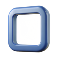 stunning distinctive Single-weight stroke outline of a square. Minimal, with Scalable Design. png