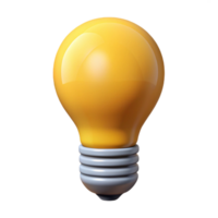 bold magnificent Lightbulb. Clean lines, minimal, symmetrical with Scalable Design. expertly shot png