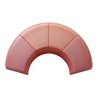 distinctive minimalist Semi-circle pattern, symmetrical, minimal, crisp edges with Scalable Design. genuine png
