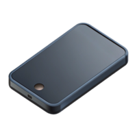sumptuous dreamy artistic Isometric phone with clean lines, flat black with Scalable Design. crisp png