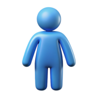 timeless urban Human figure icon with simple head and body. Crisp edges, symmetrical with Scalable Design. genuine png