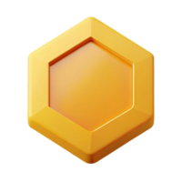 fascinating coveted Geometric hexagon with crisp edges and a flat yellow color. FORMAT with Scalable Design. png