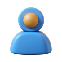 exemplary tropical User profile icon. Symmetrical, single-weight stroke, with Scalable Design. studio quality png