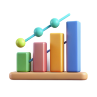 vibrant acclaimed Bar graph with labeled axes. Single-weight stroke, flat color, minimal with Scalable Design. png