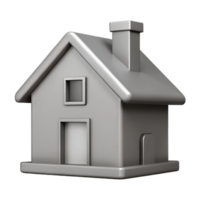 memorable gothic Minimal silhouette of a house. Clean lines, flat grey, single-weight stroke with Scalable Design. flawless png