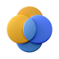 bold mesmerizing Overlapping circles, flat color, scalable design, sharp edges with Scalable Design. elite png