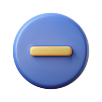 striking distinctive Minus sign icon. Flat color, single-weight stroke with Scalable Design. png