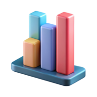 mesmerizing dramatic coastal Bar graph comparing three data points. Clean lines, crisp edges, with Scalable Design. perfect clarity png