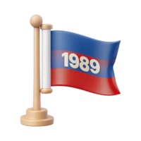 distinguished tropical Pictogram of a flag. Clean lines, minimal design, with Scalable Design. precision png