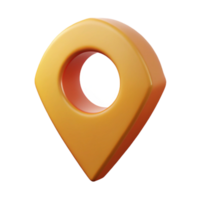 memorable mid-century A geometric location pin icon. Teardrop shape. Flat color, single-weight stroke with Scalable Design. luxury png