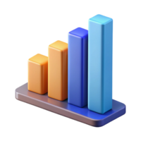breathtaking timeless Horizontal bar graph with five bars of varying heights. Scalable, flat color, single-weight stroke with Scalable Design. png