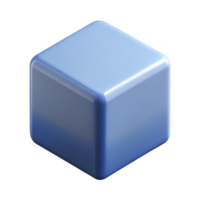 deslumbrante extraordinário simples cubo, limpar \ limpo linhas, plano cor, mínimo Projeto com escalável Projeto. png