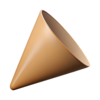 rare avant-garde Geometric silhouette of a cone. Crisp edges, single-weight stroke, with Scalable Design. sharp png