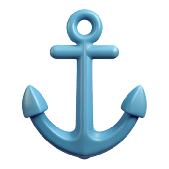 impressionante abstrato minimalista Projeto do a âncora. fresco arestas, peso único AVC. plano cor com escalável Projeto. genuíno png