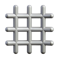 dreamy spectacular Intersecting clean lines forming a grid, flat gray with Scalable Design. ultra HD png