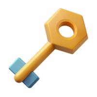 nostalgic beautiful Geometric representation of a key. Minimal design, flat color with Scalable Design. sharp png