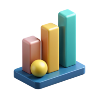 stunning iconic Bar graph comparing three data points. Clean lines, crisp edges, with Scalable Design. png