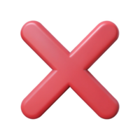 joyful stunning X mark pictogram. Geometric, single-weight stroke, flat color. Minimal, with Scalable Design. masterfully captured png