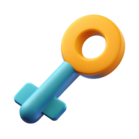 celebrated urban Scalable logo of an abstract key. Flat color, single-weight stroke, clean lines with Scalable Design. 8K png