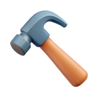 coveted surreal Minimalist drawing of a hammer. Flat color, crisp edges, with Scalable Design. precision png