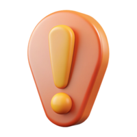 joyful picturesque Exclamation mark pictogram. Single-weight stroke, flat color, crisp edges. Minimal, with Scalable Design. precision png